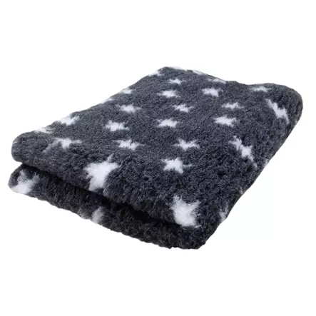 Foxy Fur tummanharmaa , valkoinen tähti - Koiran pedit - 6438411021330 - 1