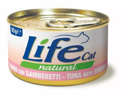 LifeCat Tonnikala & katkarapu 85g - Life märkäruoat - 8034105422490 - 1