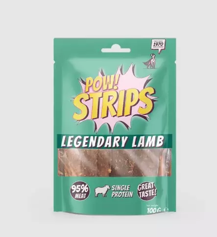 POW! strips legendary lamb 100g - Koiran makupalat ja herkut - 7350040130070 - 1