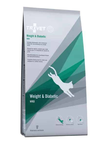 Trovet Weight & Diabetic Cat WRD - Kissan eläinlääkärisarjan kuivaruuat - 8716811000840 - 1