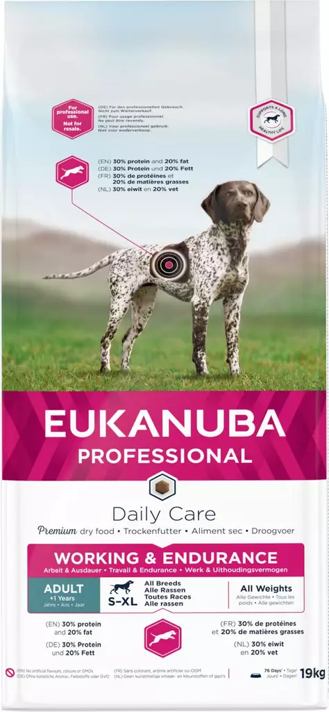 5x Eukanuba Working Endurance 19kg - Eukanuba kuivaruoat - 56523220 - 1