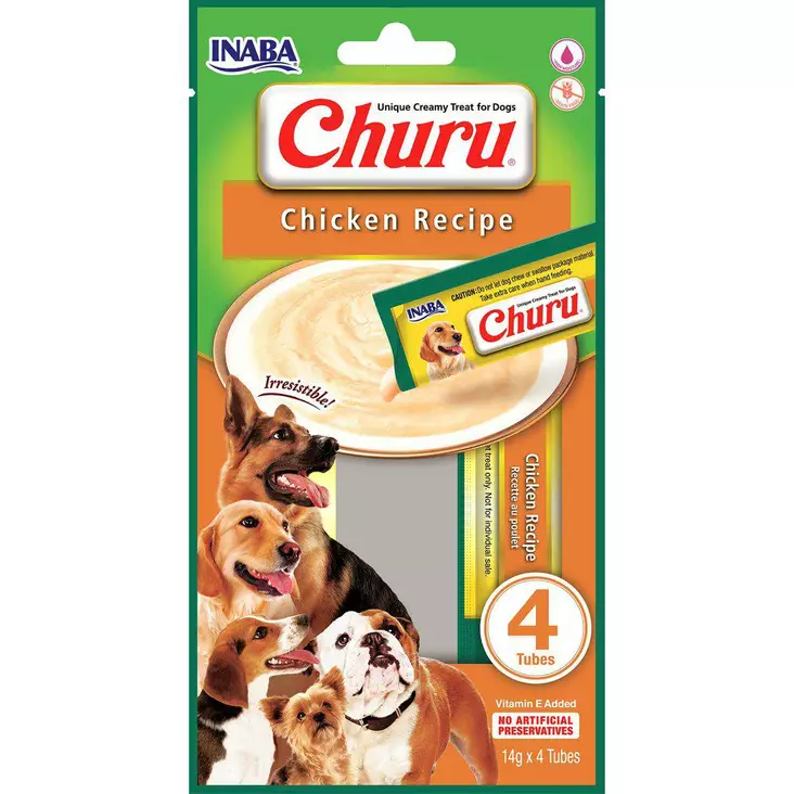 Churu Chicken Herkkutahna koirille 4x14g - Koiran makupalat ja herkut - 8859387701060 - 1