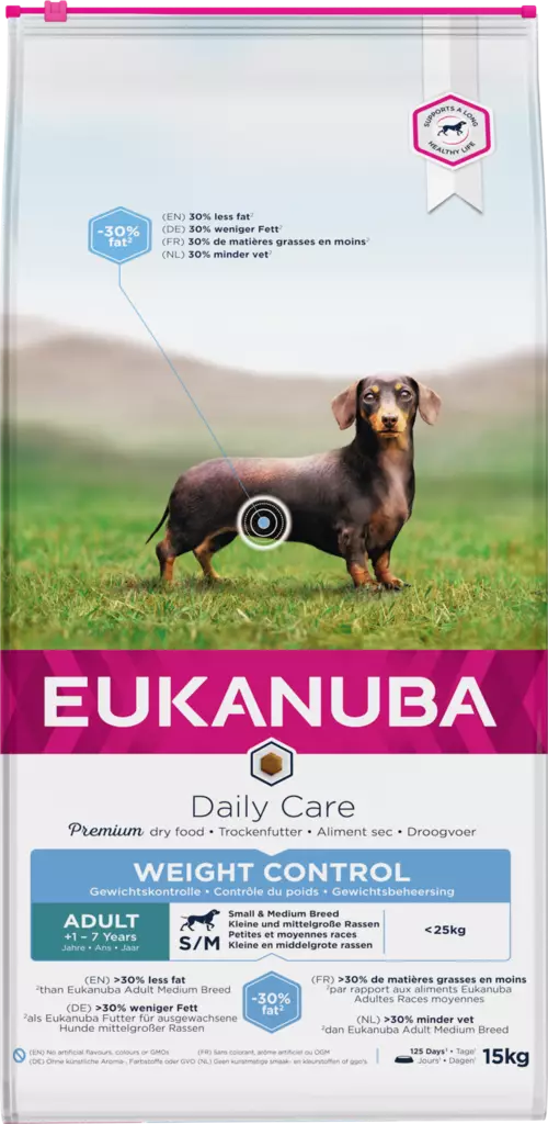 Eukanuba Weight Control S/M - Eukanuba kuivaruoat - 8710255174730 - 2