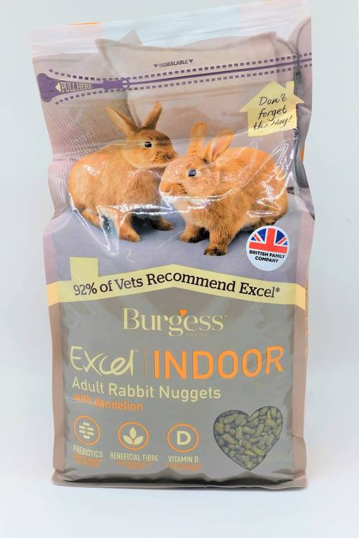 Burgess Excel Indoor Rabbit 1,5kg - Kanien ja jyrsijöiden pelletit - 5023861000700 - 1