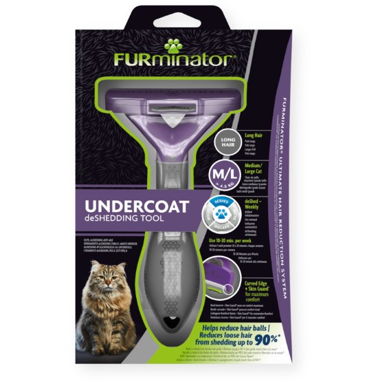 FURminator Cat Long hair M/L - Kissan turkinhoito ja trimmaus - 4048422141280 - 1