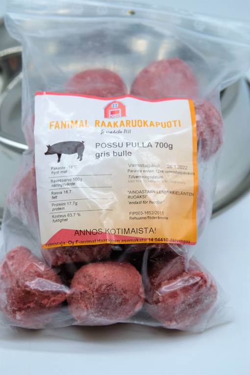 Fanimal Possu pulla 700g - Fanimal pakasteruoat - 000740470 - 1