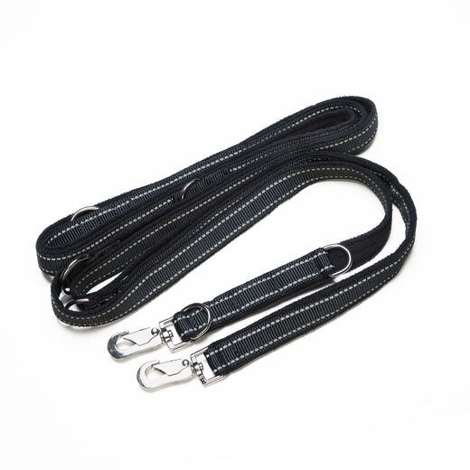 Finnero Rescue monitoimitalutin musta - Koiran monitoimitaluttimet ja liinat - 6438406006670 - 1