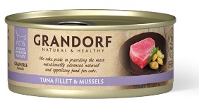 Grandorf Cat Tuna & Mussels 70g - Kissan muut märkäruoat - 5407007850280 - 1