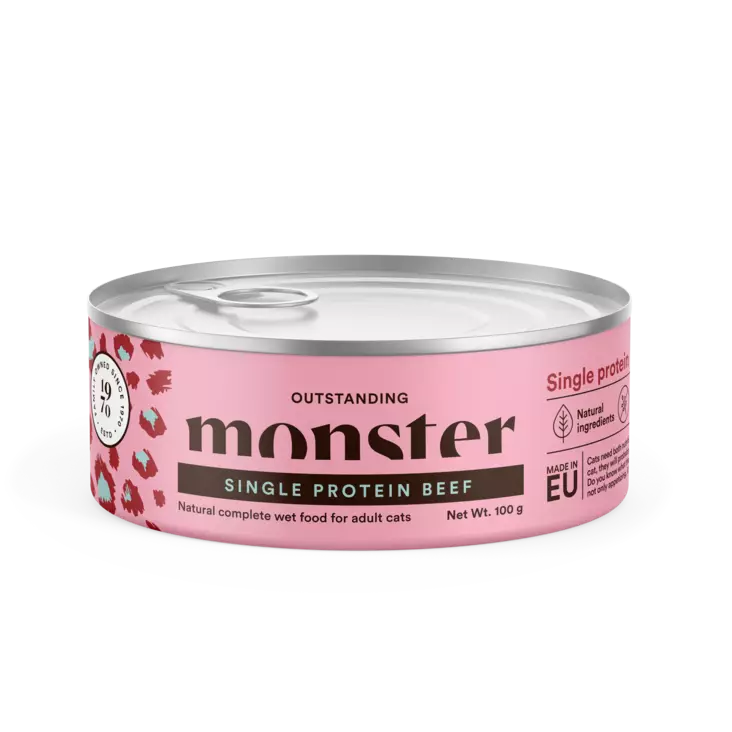 Monster Cat Beef 6 x 100g - Monster märkäruoat - 007350040124420 - 1