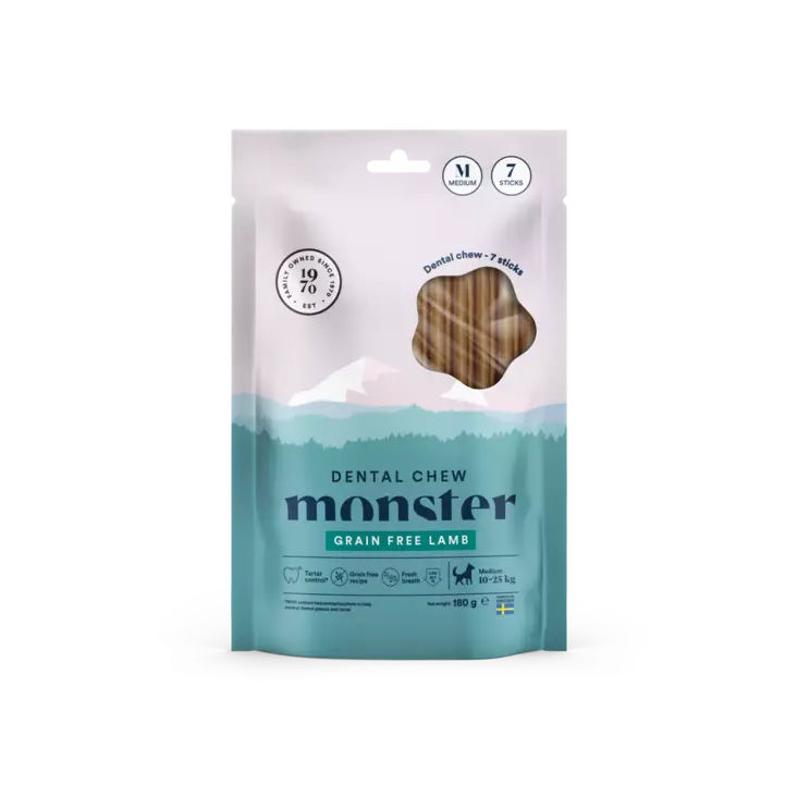 Monster Dental Chew GF Lammas 7kpl - Koiran puruluut - 7350040127520 - 1