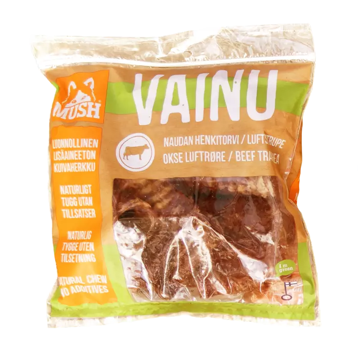 Mush Naudan Henkitorvi 200g - Koiran kuivatut lihaherkut - 6430023294690 - 1