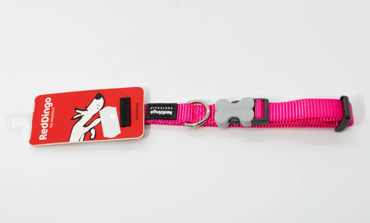 RedDingo Dog Collar plain Hot Pink - Tekstiilipannat - 9330725037540 - 1