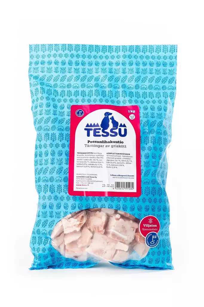 Tessu Possun lihakuutio 1kg - Tessu pakasteruoat - 6420614791080 - 1