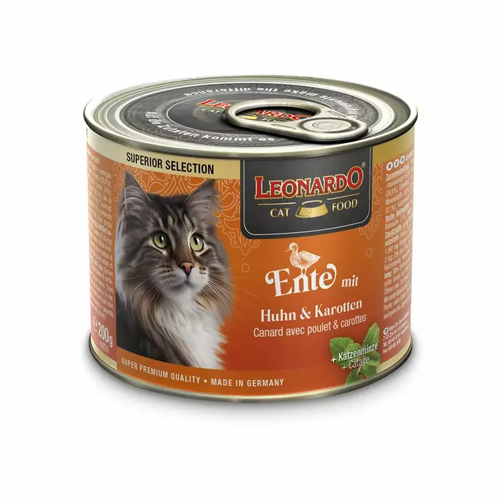 Leonardo Ankka&Kana porkkanoilla 200g - Leonardo märkäruoat - 4002633755520 - 1