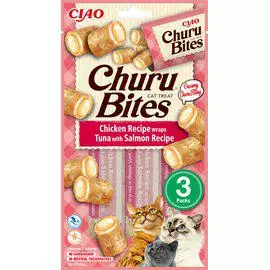 Churu Bites Kana, tonnikala & lohi 3kpl - Kissan makupalat ja herkut - 8859387700810 - 1