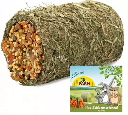 JR Farm Heinätunneli sis. kuiv. porkkana - Jyrsijän ja kanin aktivointi - 4024344107870 - 1