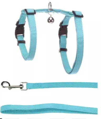 Kissanvaljassetti Lomi sininen 22-36cm - Kissan pannat, valjaat ja taluttimet - 5400585222500 - 1