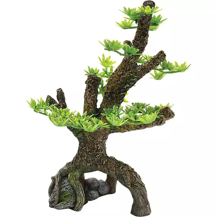 Ozami Bonsaipuu koriste 13.5x9x21.3cm - Akvaarion koristeet - 7330002051070 - 1
