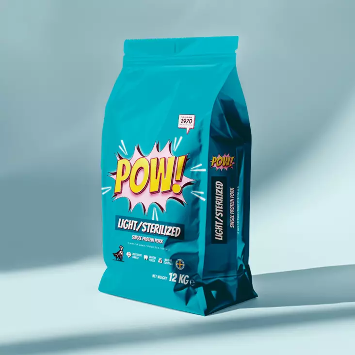 POW! Dog Light/Sterilized 2kg - Muut koiran kuivaruoat - 7350040129920 - 1