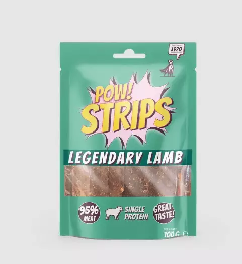POW! strips legendary lamb 100g - Koiran makupalat ja herkut - 7350040130070 - 1