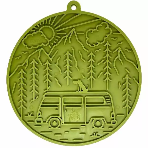 Sodapup Lickimat vihreä retki imukupeill - Koiran lateksi- ja muovilelut - 810216027070 - 1