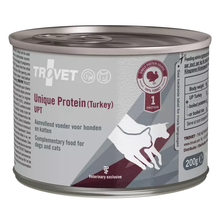 Trovet dog/cat UPR Unique protein kalkku - Eläinlääkäriruuat - 8716811031530 - 1