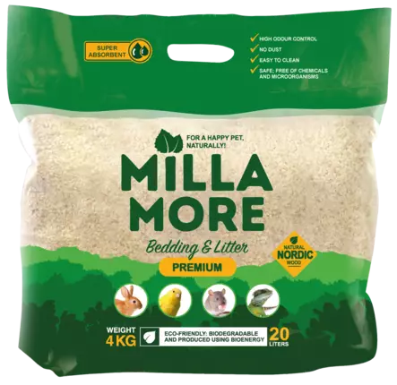 Millamore Bedding kuivike 20l - Purut ja muut pohjamateriaalit - 4742400000971 - 2