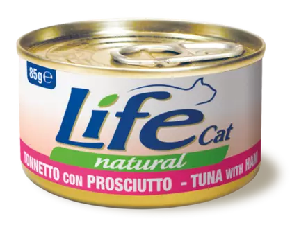 LifeCat Tonnikala & kinkku 85g - Life märkäruoat - 8034105422681 - 1