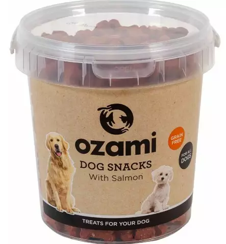 Ozami Dog snack gf with salmon 500g - Koiran makupalat ja herkut - 7330002055801 - 1