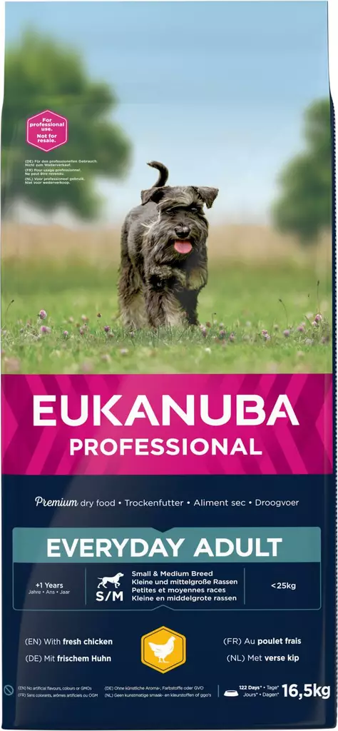 5 x Eukanuba Everyday S/M 16kg - Eukanuba kuivaruoat - 23255611 - 1