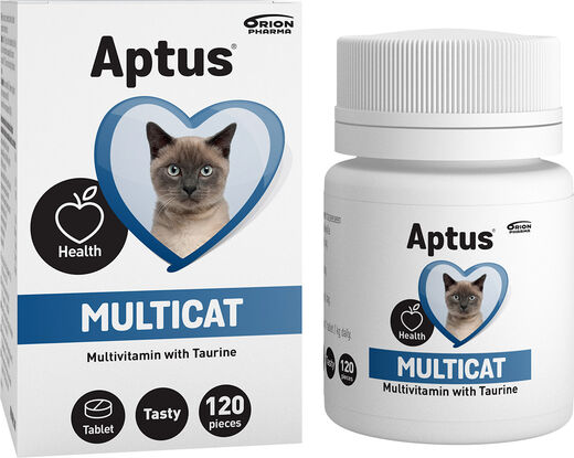 Aptus Multicat 120 tbl - Kissan vitamiinit ja lisäravinteet - 6432100011121 - 1