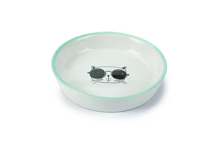 BZ Kissan Keraaminen Kuppi Laakea - Kissan ruokakupit - 8712695189831 - 1