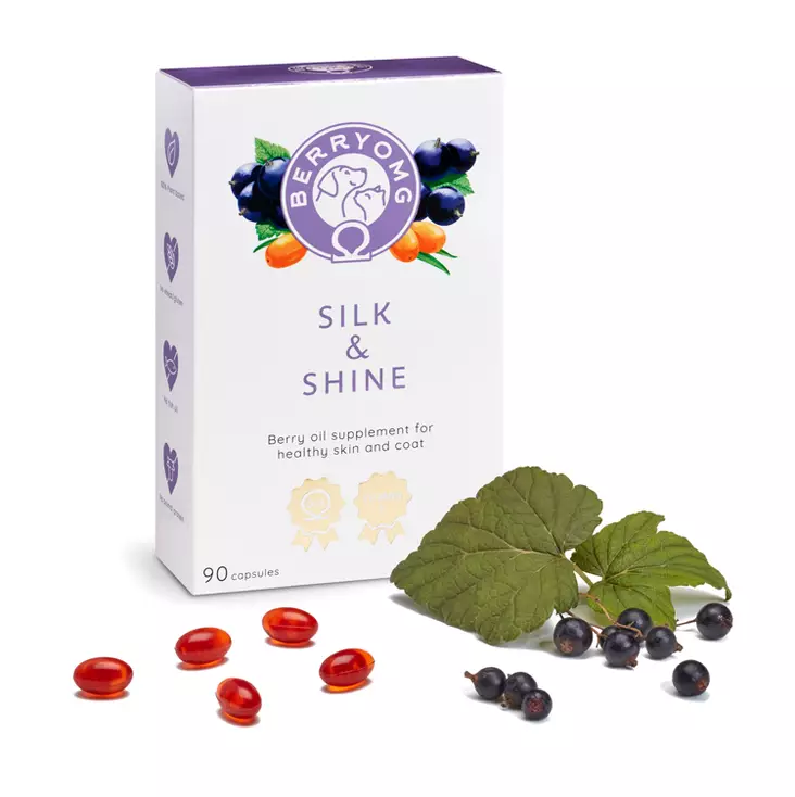 BerryOMG Silk & Shine 90 kapselia - Koiran vitamiinit ja lisäravinteet - 6420618730641 - 1