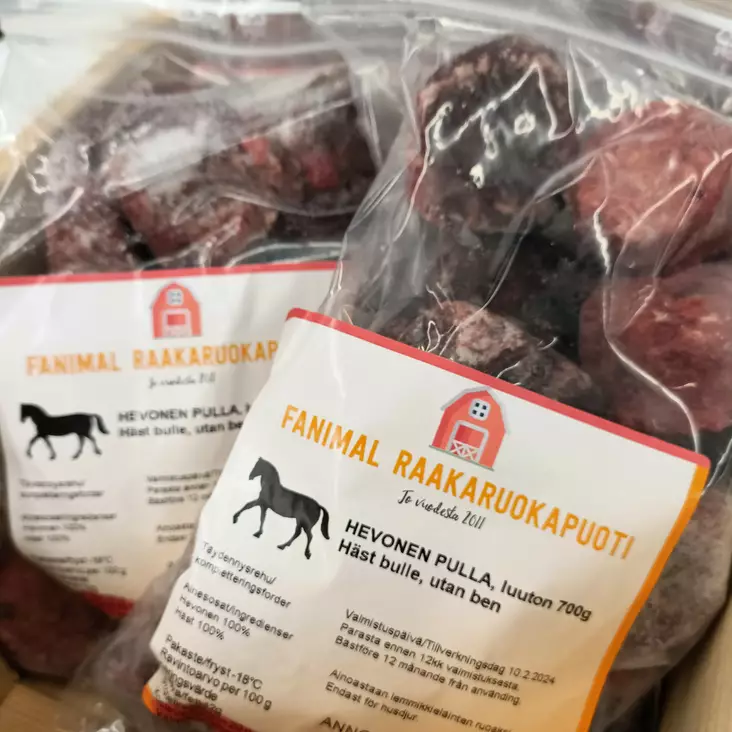 Fanimal Hevonen pulla luuton 700g - Fanimal pakasteruoat - 0001512021 - 2