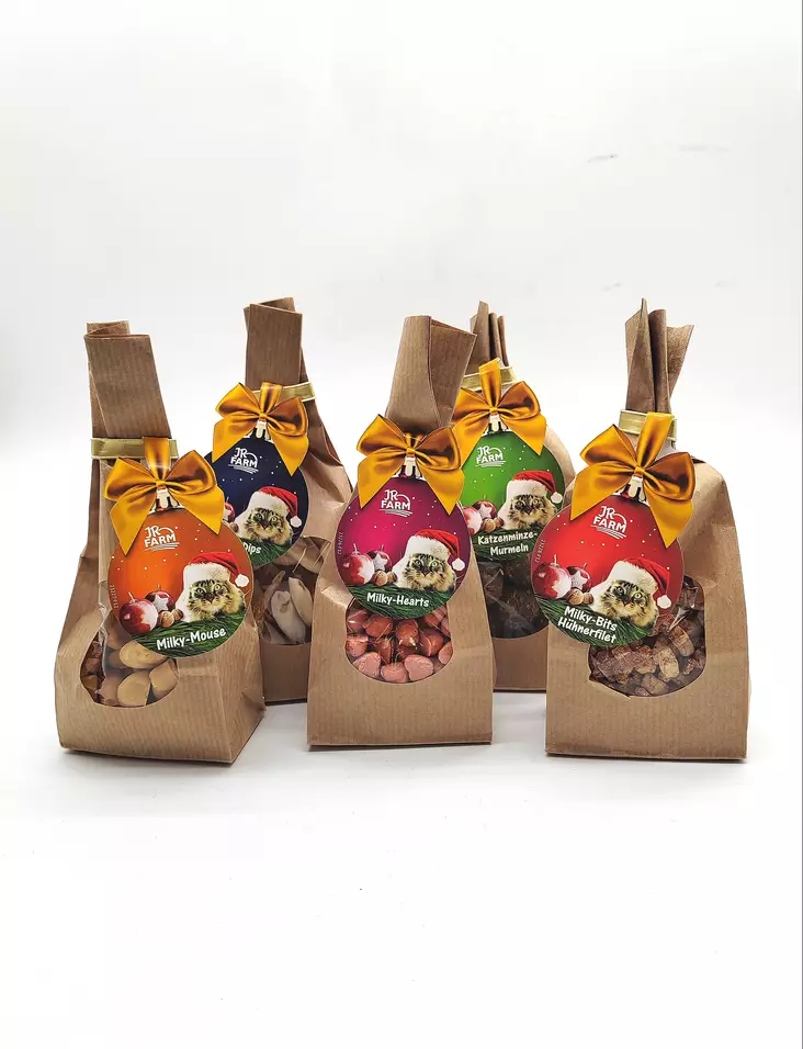 JR Farm Joulu Kissanherkkupussi - Kissan makupalat ja herkut - 4024344225741 - 1