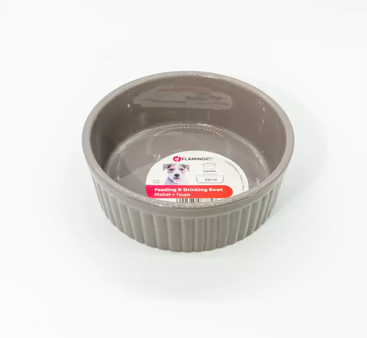 Keraaminen kuppi harmaa 1510ml - Koiran keraamiset ruokakupit - 5400585087871 - 1