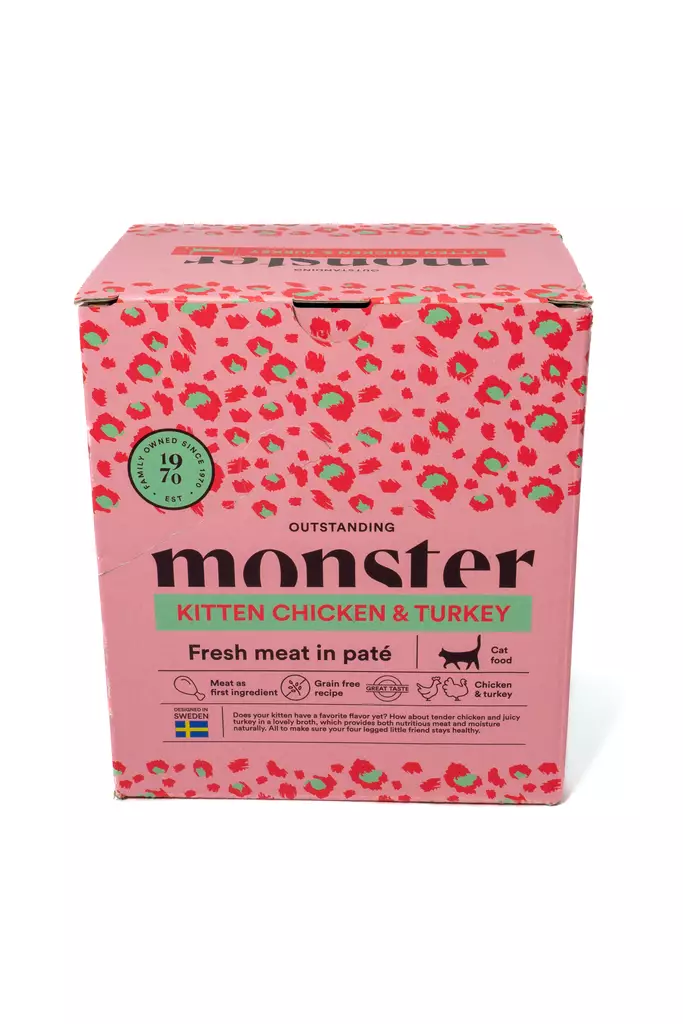 Monster Cat Kitten Chicken & Turkey - Monster märkäruoat - 7350040124871 - 1