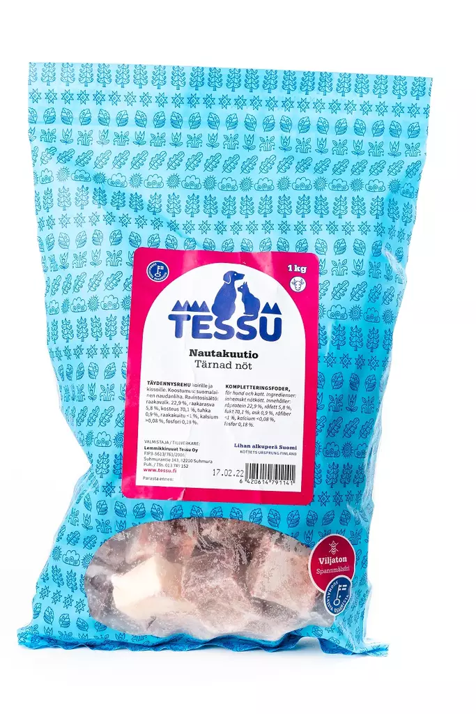 Tessu Nautakuutio 1kg - Tessu pakasteruoat - 6420614791141 - 2