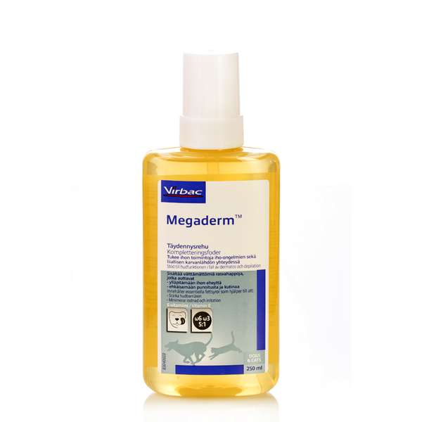 Virbac Megaderm 250ml - Koiran ravintoöljyt - 3597133001891 - 1