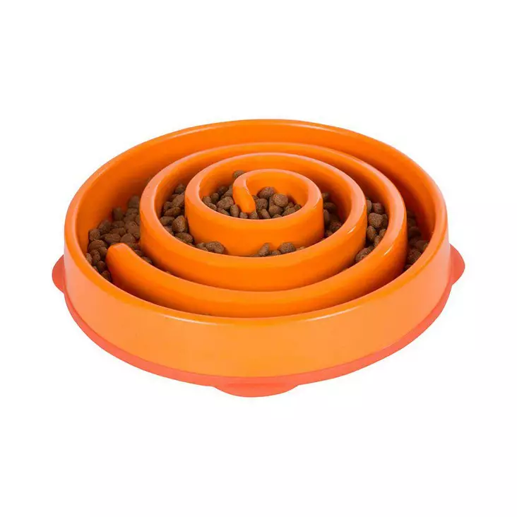 Fun Feeder Slo Bowl L Oranssi 27cm - Koiran muoviset ruokakupit - 700603510011 - 1