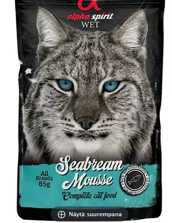 Aplha Spirt seabream mousse 85g - Kissan muut märkäruoat - 8436586311551 - 1