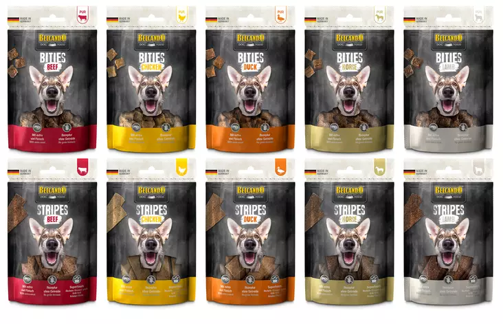 Belcando Stripes Chicken 70g - Koiran makupalat ja herkut - 4002633670601 - 1
