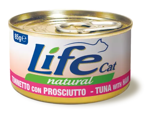 LifeCat Tonnikala & kinkku 85g - Life märkäruoat - 8034105422681 - 1