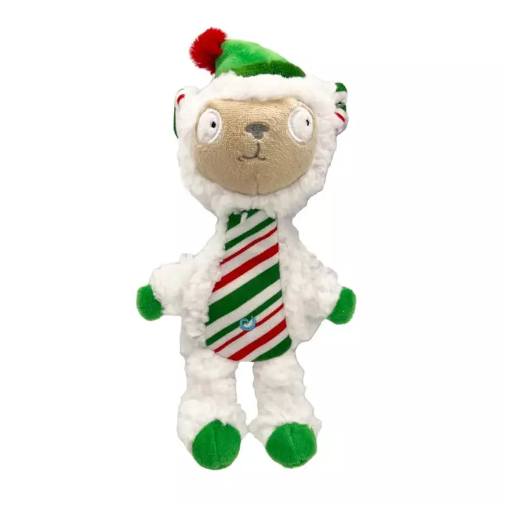 Lulubelles Power Plush Holiday Llama - Koiran tekstiililelut - 665635993051 - 1