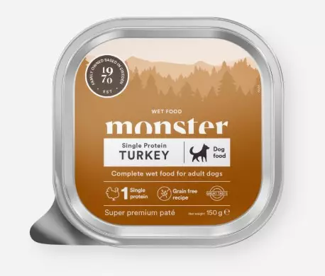 Monster Dog Kalkkuna Patee 150g - Monster märkäruoat - 7350040131411 - 1