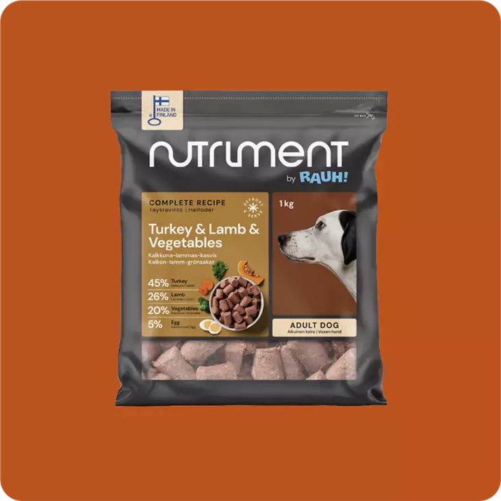 Nutriment Kalkkuna&lammas ja vihannes - Muut koiran pakasteruoat - 6410180002161 - 1