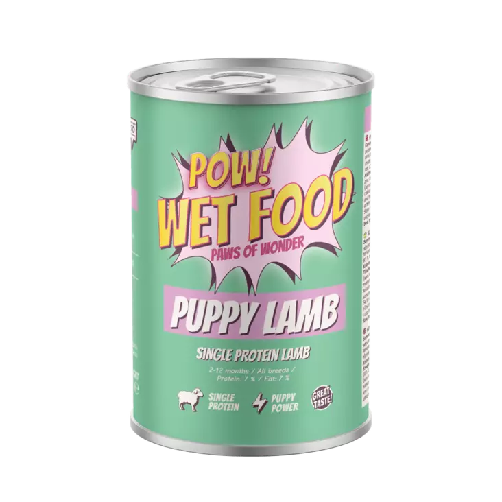 POW! Dog Puppy Lammas 400g - Muut märkäruokamerkit - 7350040130711 - 1
