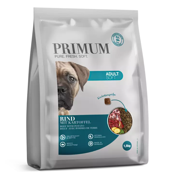 Primum Soft Adult Nauta & peruna, 1,5k - Muut koiran kuivaruoat - 4250839505771 - 1