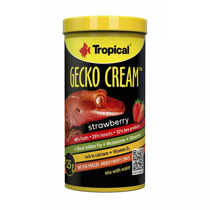 Tropical Gecko ruoka mansikka 100ml - Matelijoiden ruoat - 5900469117231 - 1