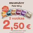 KESÄTARJOUS Monster Patee 2kpl - Monster märkäruoat - 232312 - 2